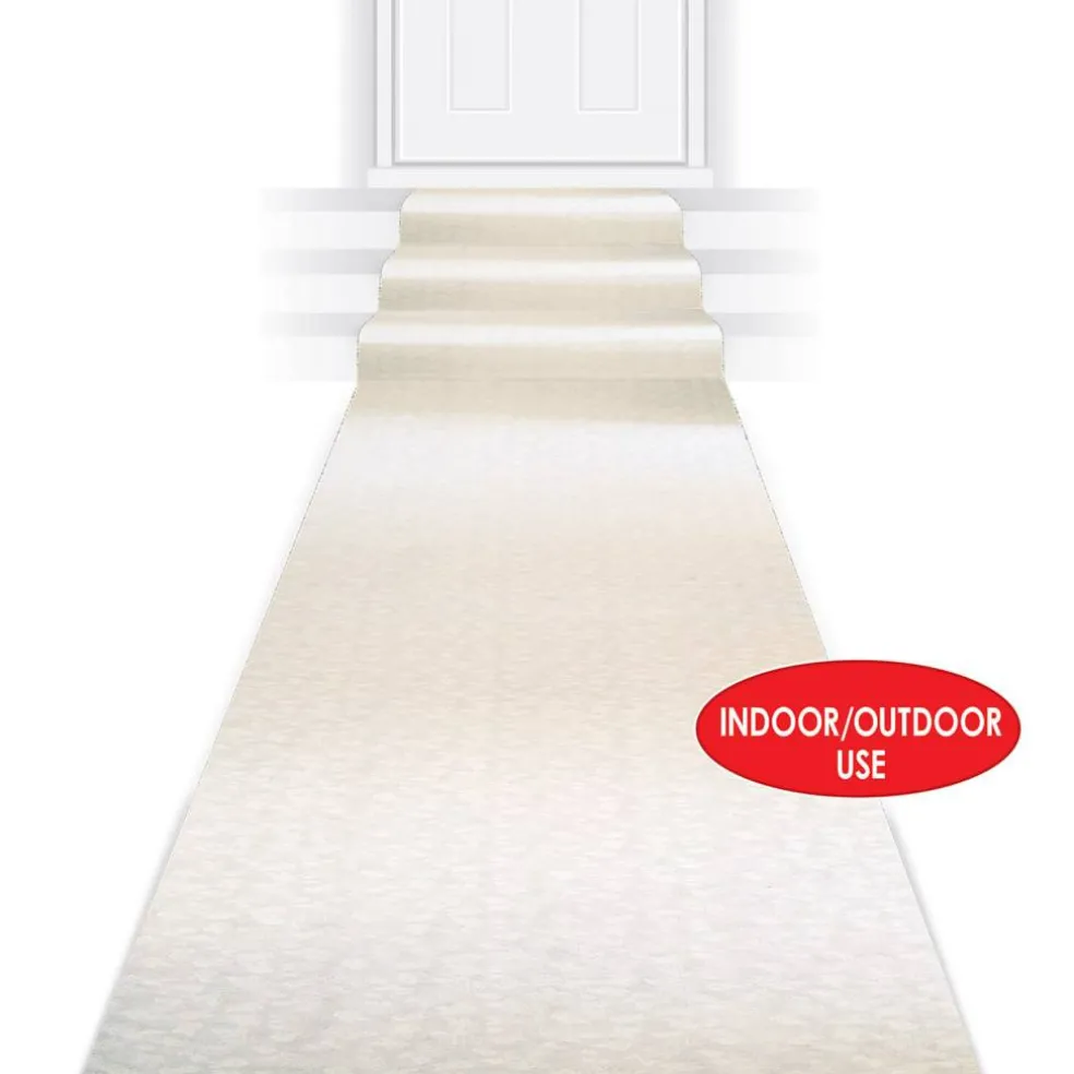 Beistle 100ft. White Rose Aisle Runner