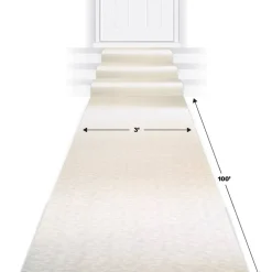 Beistle 100ft. White Rose Aisle Runner