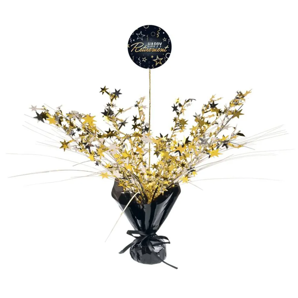 Beistle 18" Happy Retirement Gleam 'N Spray Centerpieces, 2ct.
