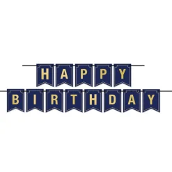 Beistle 6in. x 10Feet Foil Happy Birthday Streamer - 12 Pack