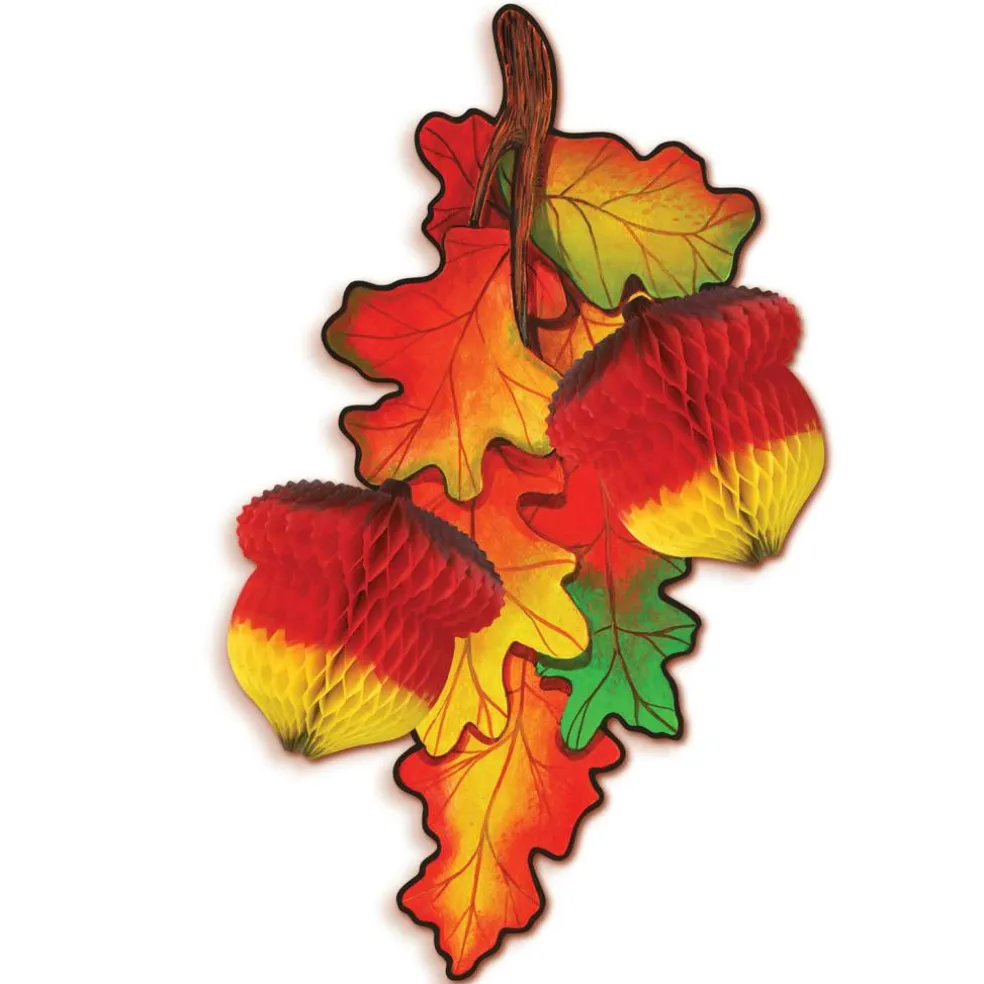 Beistle 12" Madras Tissue Acorns, 3ct.