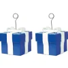 Beistle 6oz. Blue Gift Box Photo & Balloon Holders, 2ct.