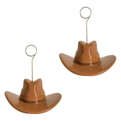 Beistle 6oz. Cowboy Hat Photo & Balloon Holder, 2ct.