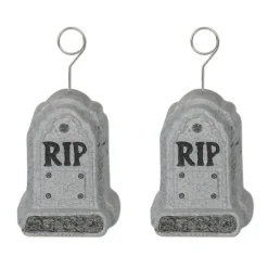 Beistle 6oz. Tombstone Photo & Balloon Holders, 2ct.