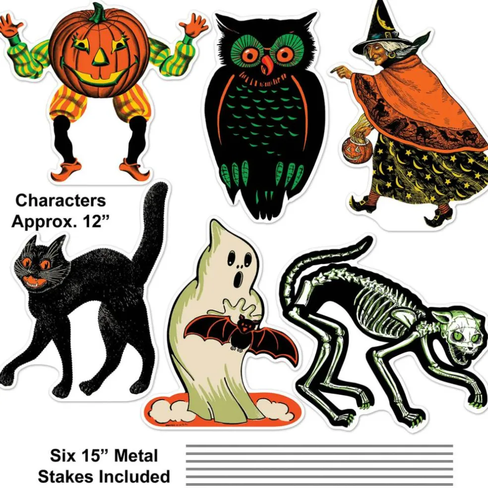 Beistle Plastic Vintage Halloween Yard Signs