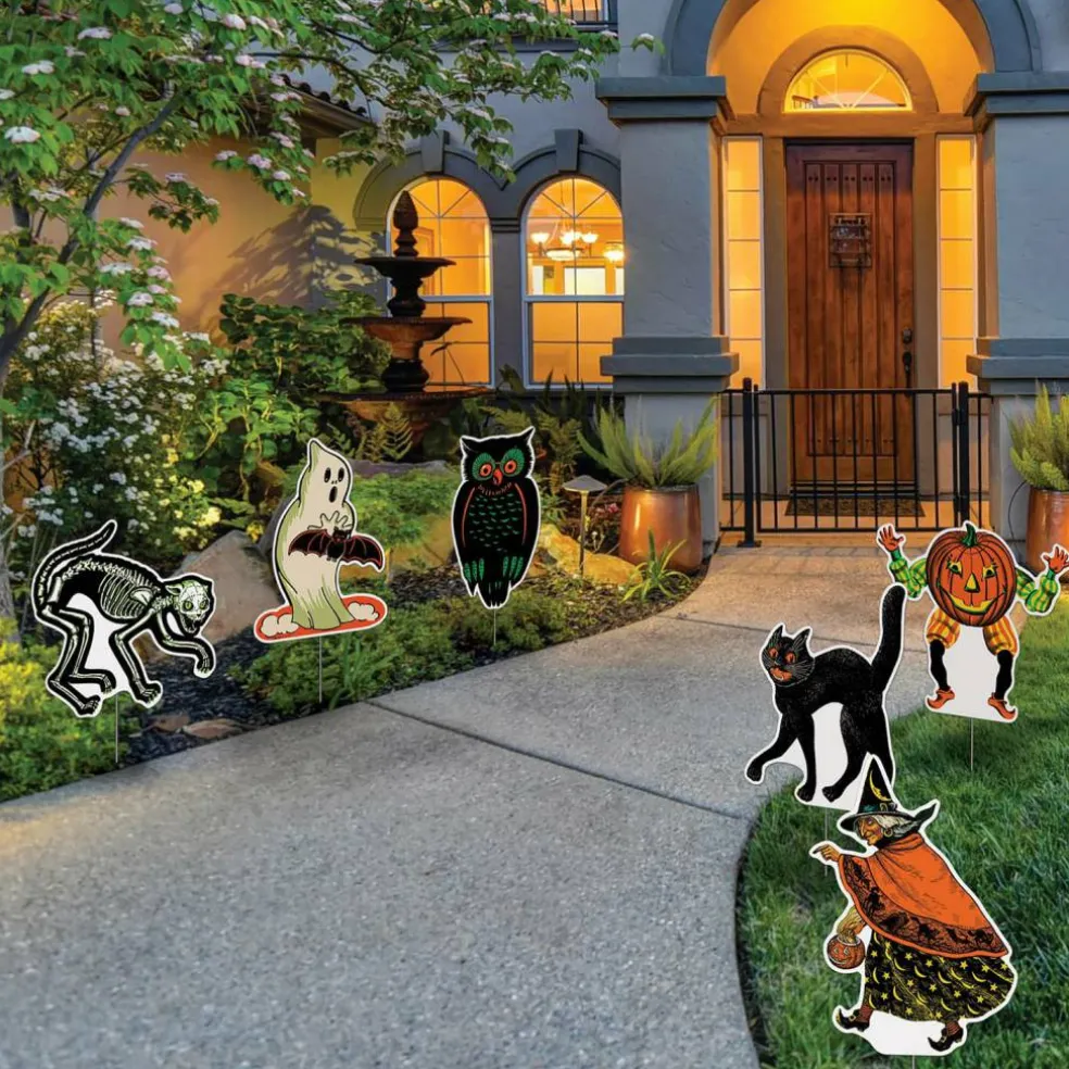 Beistle Plastic Vintage Halloween Yard Signs