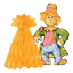 Beistle 11" Scarecrow with Tissue Cornshock Centerpiece Packs, 3ct.