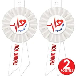 Beistle Thank You Health Care Workers Rosettes, 2ct.