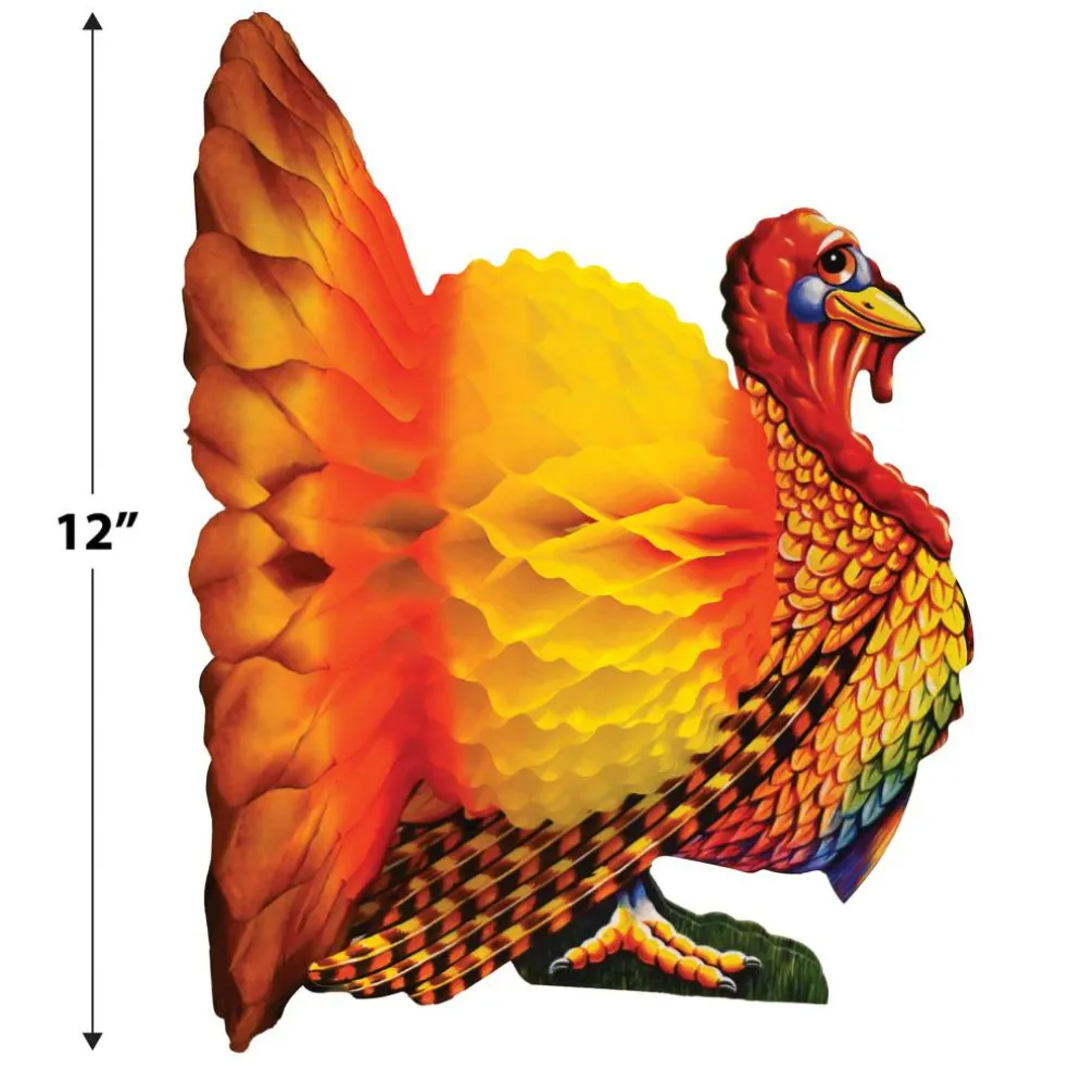 Beistle 12" Tissue Turkey Centerpieces, 2ct.