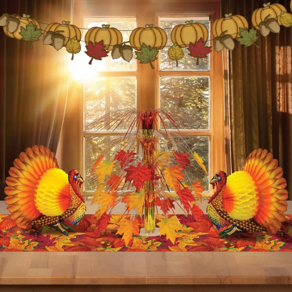 Beistle 12" Tissue Turkey Centerpieces, 2ct.