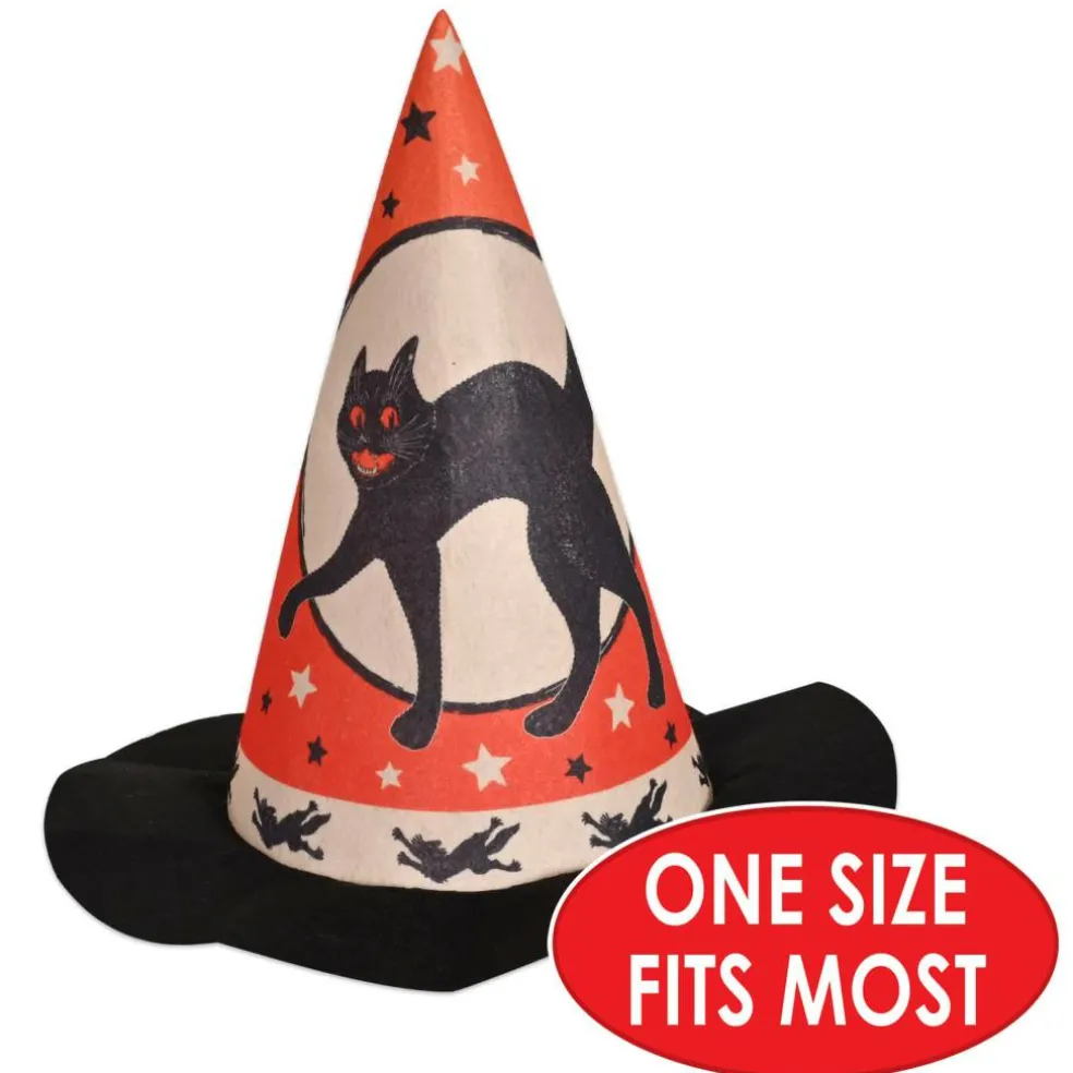 Beistle Vintage Halloween Felt Witch Hats, 3ct.