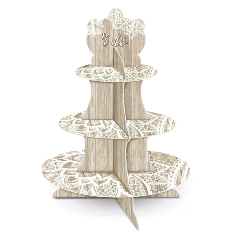 Beistle 16" Wedding I Do Cupcake Stand