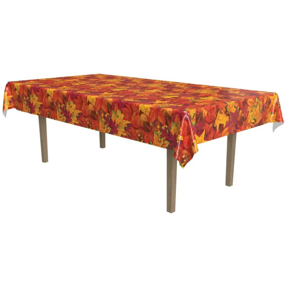 Beistle 54" x 108" Fall Leaf Table Cover