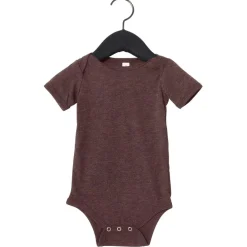 BELLA+CANVASĀ® Baby Jersey Heather Short Sleeve One-Piece