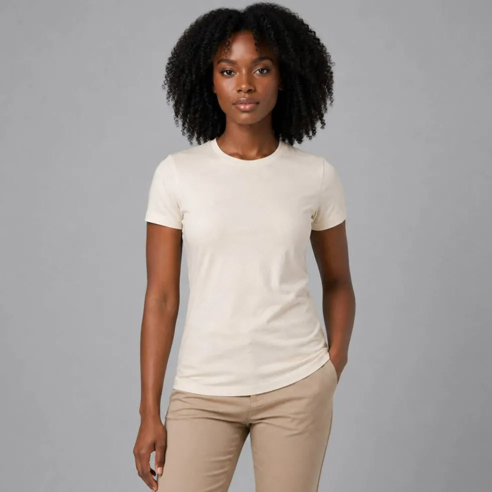 BELLA + CANVAS CVC Jersey Crewneck TShirt Free Shipping
