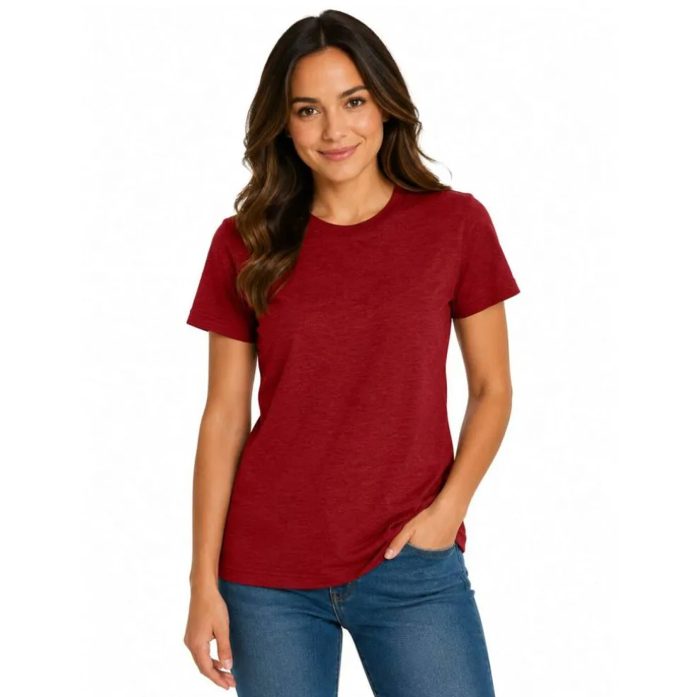 BELLA + CANVAS CVC Jersey Crewneck TShirt Free Shipping