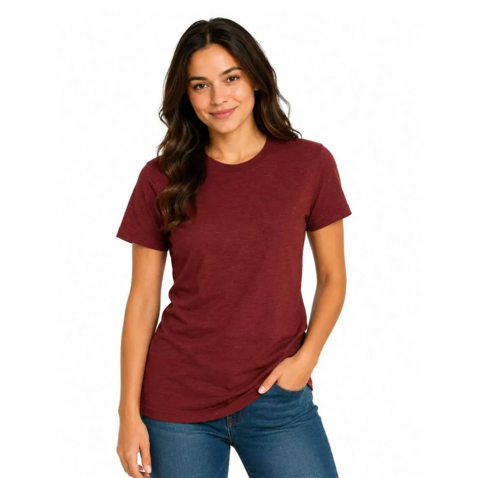 BELLA + CANVAS CVC Jersey Crewneck TShirt Free Shipping