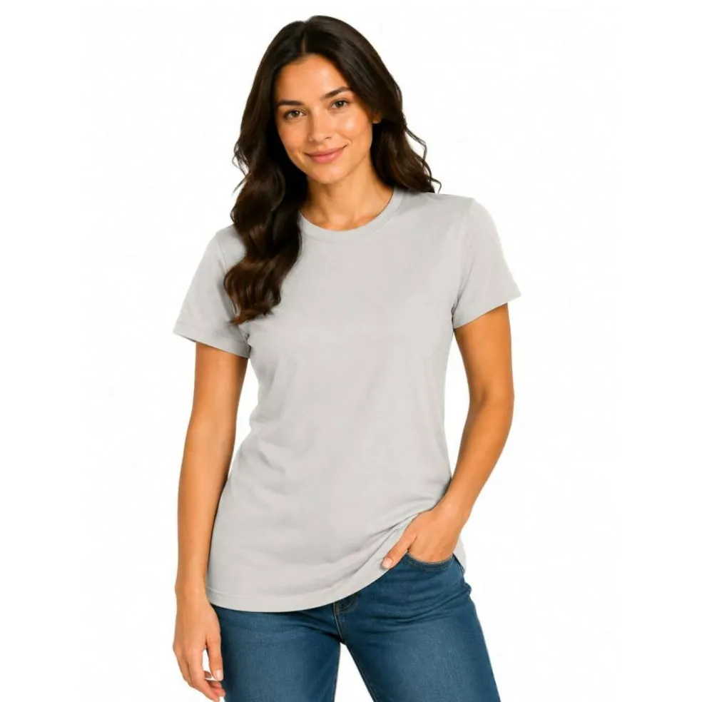BELLA + CANVAS CVC Jersey Crewneck TShirt Free Shipping