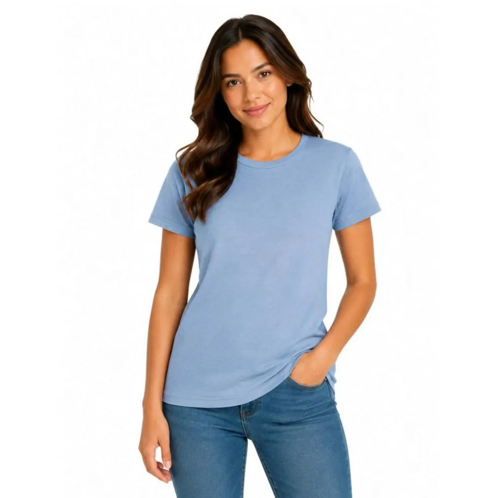 BELLA + CANVAS CVC Jersey Crewneck TShirt Free Shipping