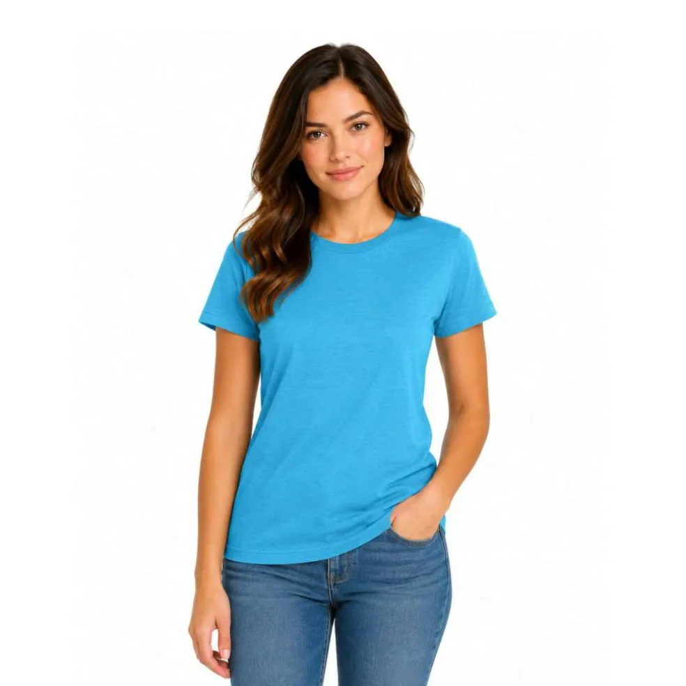 BELLA + CANVAS CVC Jersey Crewneck TShirt Free Shipping