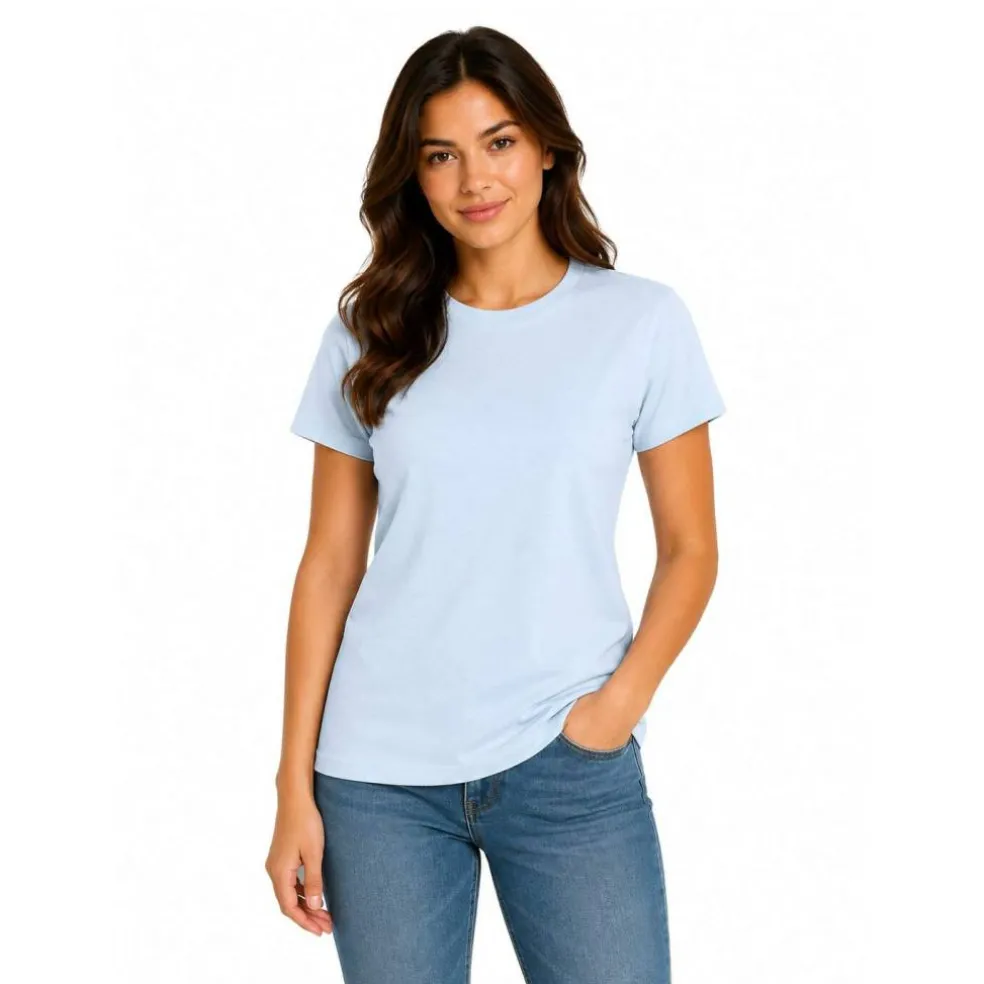BELLA + CANVAS CVC Jersey Crewneck TShirt Free Shipping