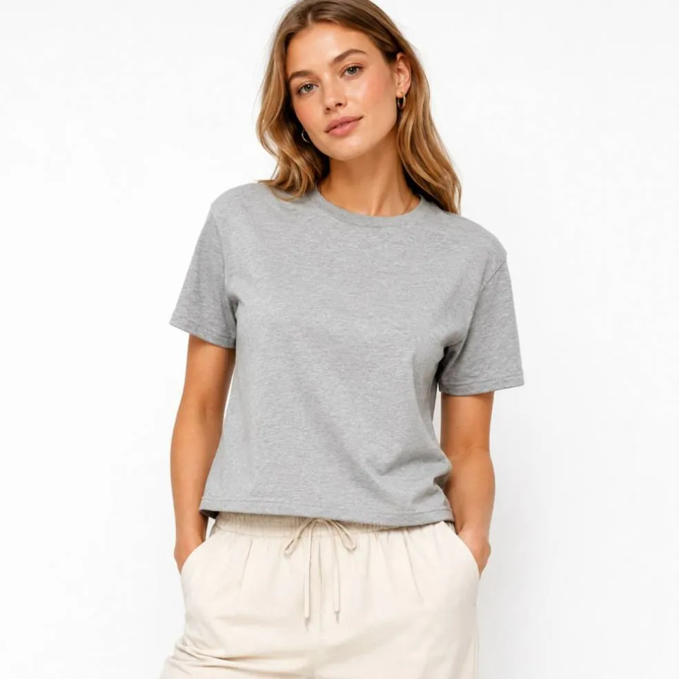 BELLA + CANVAS Ladies Jersey Cropped T-Shirt Free Shipping