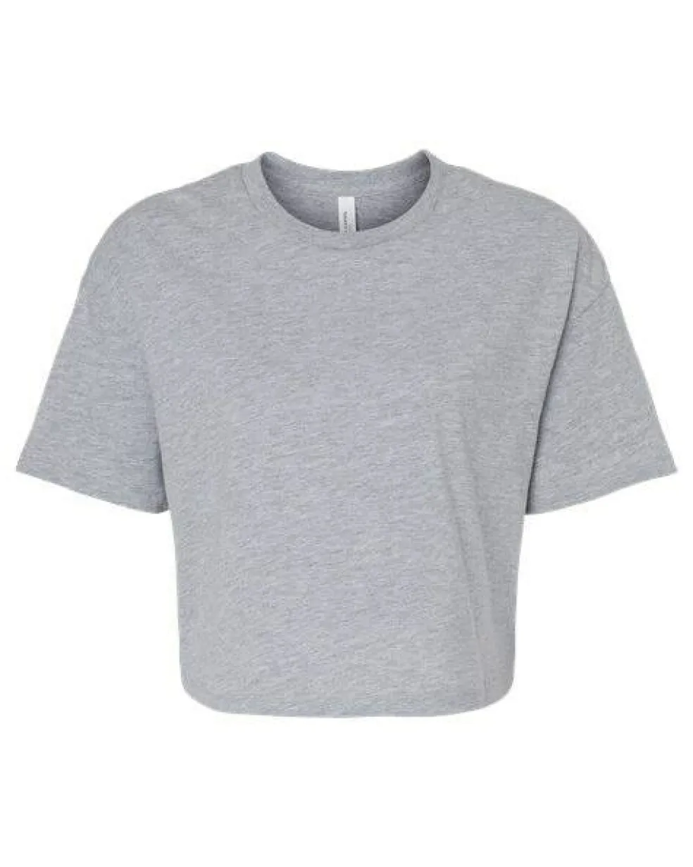 BELLA + CANVAS Ladies Jersey Cropped T-Shirt Free Shipping