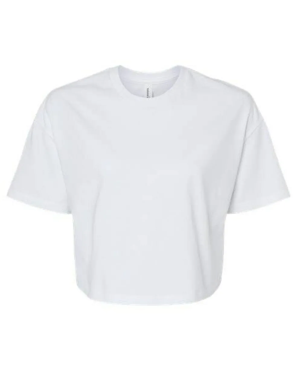 BELLA + CANVAS Ladies Jersey Cropped T-Shirt Free Shipping