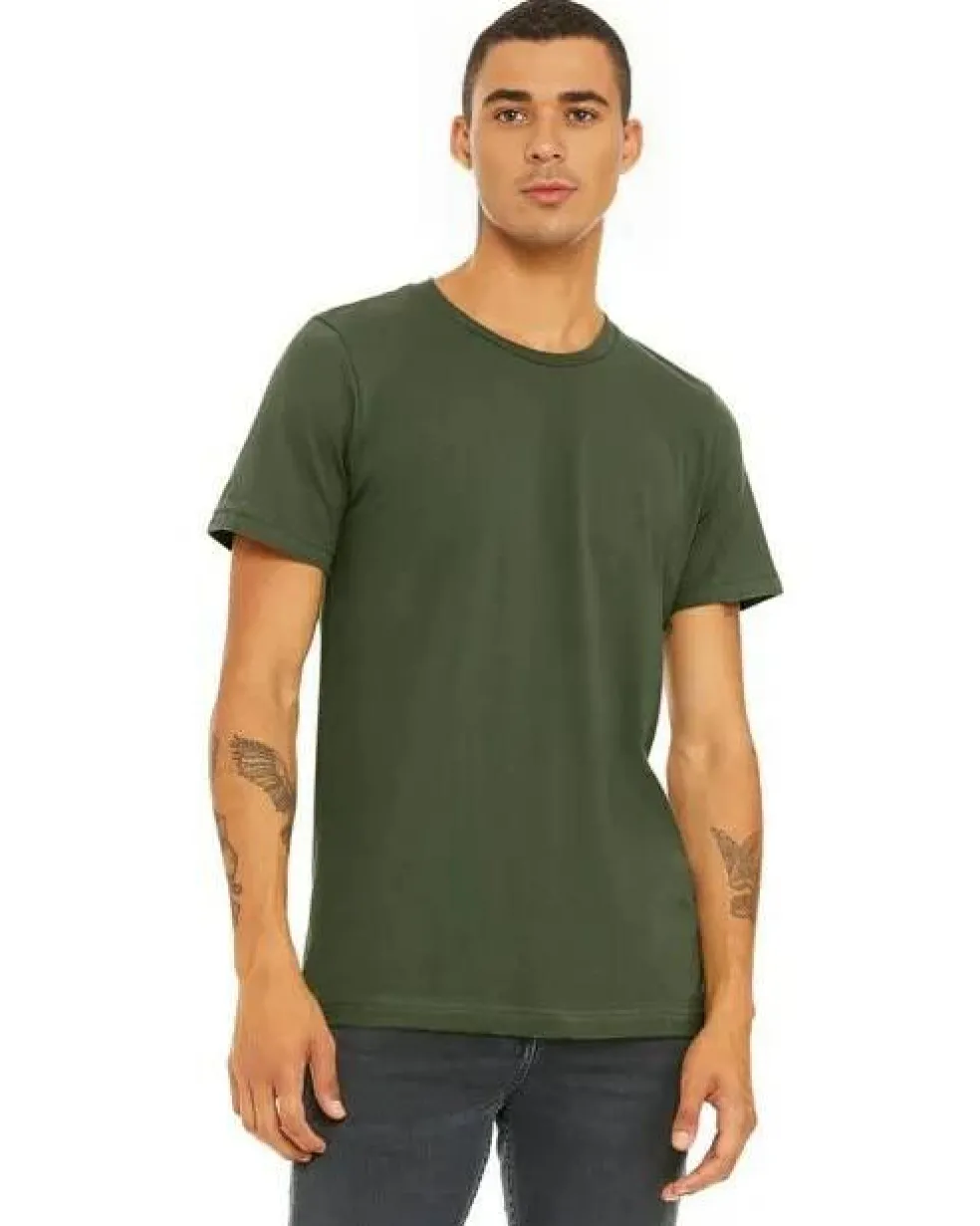 BELLA + CANVAS Short Sleeve Crewneck Jersey Tshirt Free Shipping