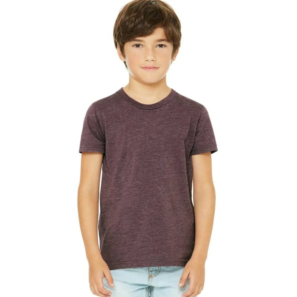 BELLA+CANVAS® Short Sleeve Heather Jersey Youth T-Shirt