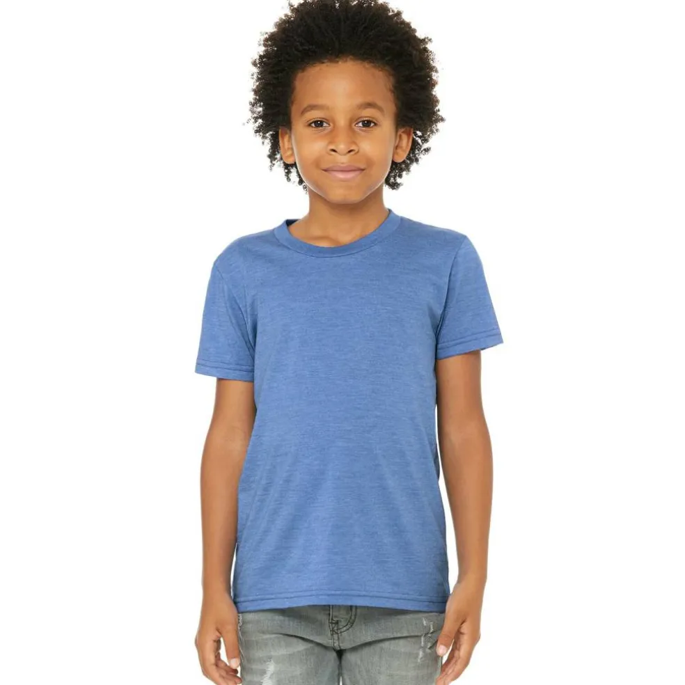 BELLA+CANVAS® Short Sleeve Heather Jersey Youth T-Shirt