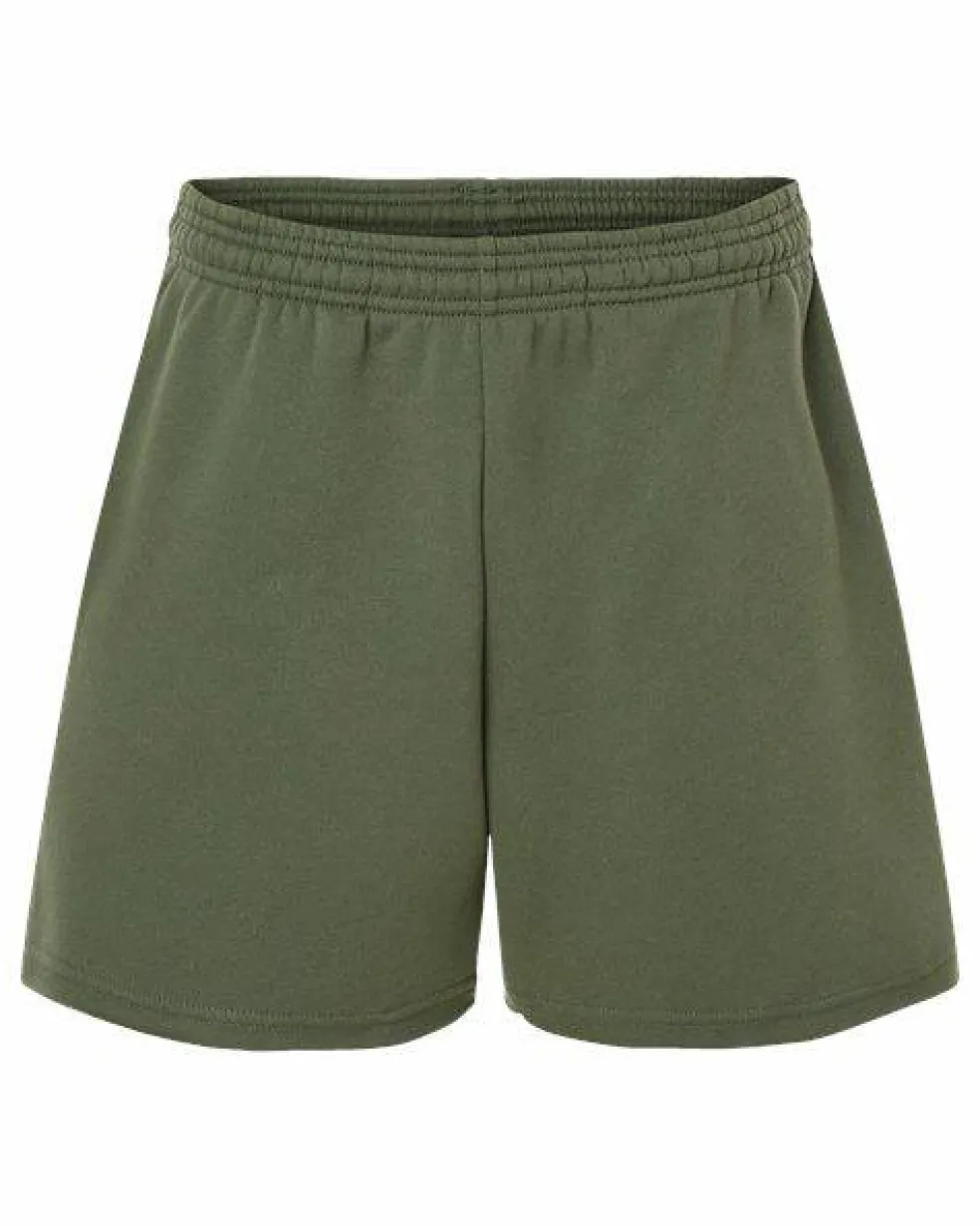 BELLA + CANVAS Women's Cutoff Fleece Shorts Free Shipping