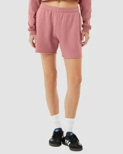 BELLA + CANVAS Women's Cutoff Fleece Shorts Free Shipping