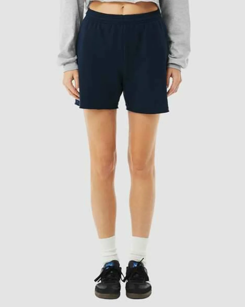 BELLA + CANVAS Women's Cutoff Fleece Shorts Free Shipping