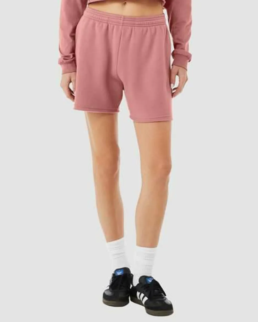 BELLA + CANVAS Women's Cutoff Fleece Shorts Free Shipping