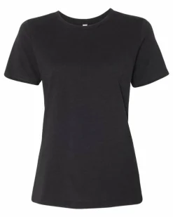 BELLA + CANVAS Women’s Relaxed Fit Heather CVC T-Shirt Free Shipping
