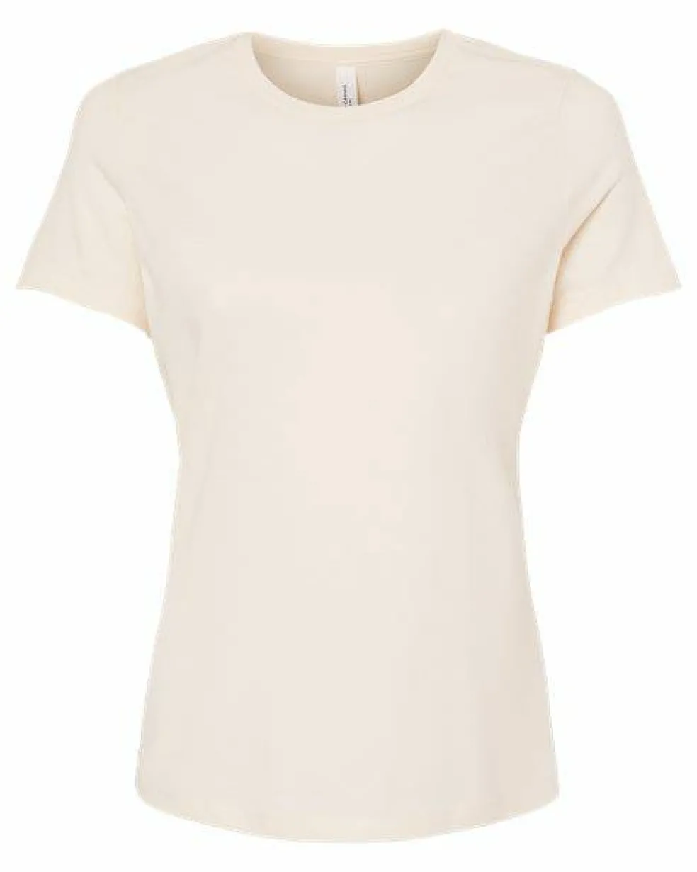BELLA + CANVAS Women’s Relaxed Fit Heather CVC T-Shirt Free Shipping