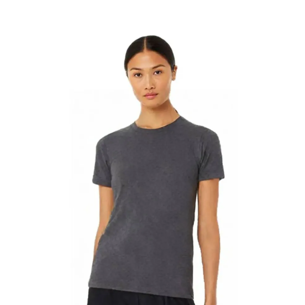 BELLA + CANVAS Women’s Relaxed Fit Heather CVC T-Shirt Free Shipping