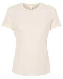 BELLA + CANVAS Women’s Relaxed Fit Heather CVC T-Shirt Free Shipping