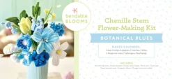Bendable Blooms Chenille Stem Flower-Making Kit Botanical Blues: Everything You Need to Make a Beautiful Floral Bouquet