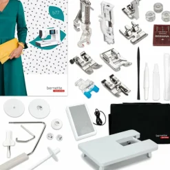 Bernette B77 Deco Sewing & Quilting Machine with 93 Spools & 200+ Accessories