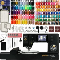 Bernette B79 Harry Potter Sewing & Embroidery Machine with 130 Thread Spools
