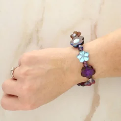 Berry Roses Czech Glass Flower Bead Mix by Bead Landing™