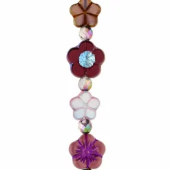 Berry Roses Czech Glass Flower Bead Mix by Bead Landing™