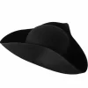 Besitle Black Felt Tricorn Hat