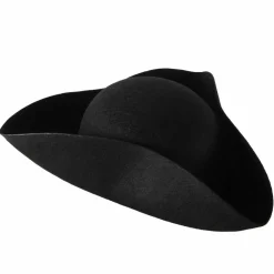 Besitle Black Felt Tricorn Hat