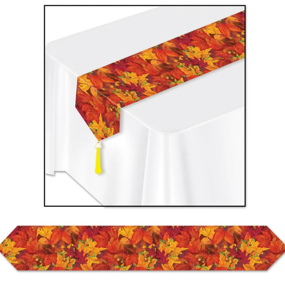 Besitle 11" x 6ft. Printed Fall Leaf Table Runner, 2ct.