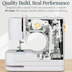 Best Choice Products 55-Piece Sewing Machine Kit for Beginners, w/ 16 Stitch Patterns, Double Stitching