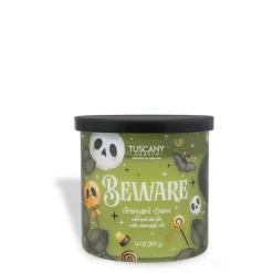 Beware: Graveyard Leaves Scented Halloween Candle (14 oz)
