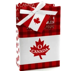 Big Dot of Happiness Canada Day - Canadian Party Favor Boxes - Set of 12